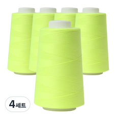 OWL 40수 2합 재봉사 5p, 형광옐로우, 4세트