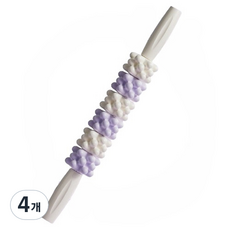 J&K商店 我的身體守護者 滾輪棒 圓形手柄 40cm, 紫白色, 4個