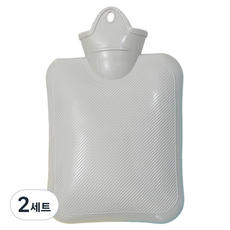 Happy & Good 柔軟保暖熱水袋 灰色 500ml + 絨毛外罩組合, 2套