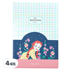 플라잉웨일즈 빨강머리앤 포켓 만년형 다이어리 + 스티커 세트, 꽃과나(다이어리), 4세트