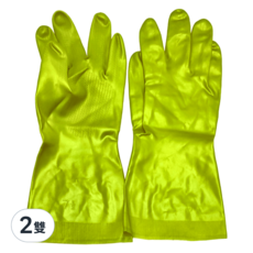 DUNLOP 敏感肌膚清潔手套, M, 綠色, 2雙