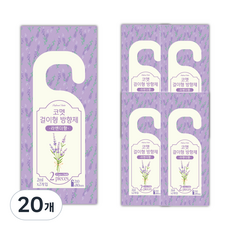 코멧 걸이형 방향제 본품 라벤더향, 4ml, 20개, 라벤더