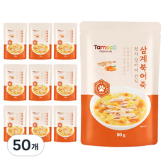탐사 강아지 보양간식, 삼계북어죽, 80g, 50개