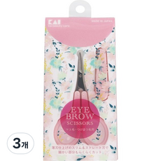카이 얇은날 컷트 미용가위 KQ3151, 혼합 색상, 3개