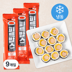 피트쿡 김밥 피트밥스 피자맛 (냉동), 240g, 9개입