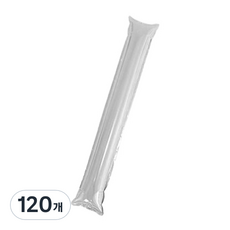 Maket Gamseong 素面加油棒氣球, 120個, 銀色