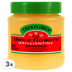 쓰리플라워즈 트레 플로레스 브릴리언틴 솔리드 포마드 헤어왁스, 3개, 99g