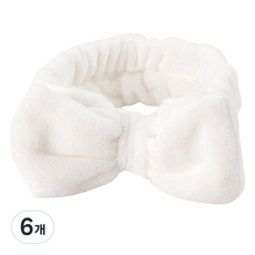 조니프리 부드러운 세안밴드, 화이트, 6개