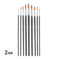 水梨花水彩畫水彩筆組合 尖頭筆, 2組, 9種