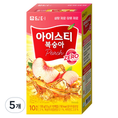 담터 제로슈가 아이스티 복숭아, 13g, 10개입, 5개