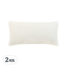 쉬즈홈 힐링 피그먼트 순면 메밀 베개 커버 + 속통 세트, 아이보리, 2세트