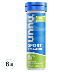 Nuun 運動補水 檸檬萊姆風味, 52g, 6個