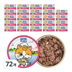 동원뉴트리플랜 고양이 간식캔, 참치와 달고기, 90g, 72개