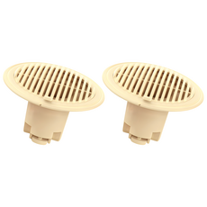 樂居家 防臭排水孔蓋2件組, 米色