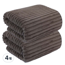BBOO 바디 바스 비치 타월 특대형 90 x 175 cm, 다크브라운, 4개
