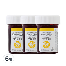 Wilton 惠爾通 糖霜用色膏 金黃色, 28.3克, 6個