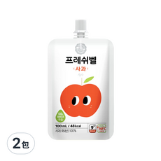 Freshbell 富樂思貝 韓國產鮮榨蘋果汁 (NFC果汁) 無添加色素香料防腐劑糖, 100ml, 2包