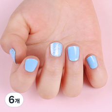 글로시블라썸 아동용 프린세스 젤리카 젤 네일스트립, 캔디소다, 6개