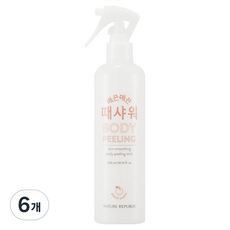 네이처리퍼블릭 매끈매끈 때샤워 복숭아, 300ml, 6개