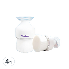 루다킨 모공 브러쉬 일반형, 혼합색상, 4개