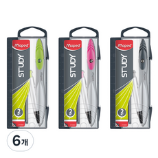 Maped 學習用自動鉛筆式圓規套組 隨機出貨, 6個