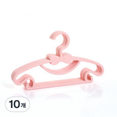Clair捲髮蝴蝶結衣架, 10個, 粉色