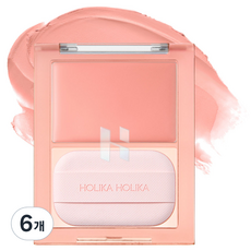 홀리카홀리카 틴티드 밀크 크림 블러쉬 5g, 07 로지오트, 6개