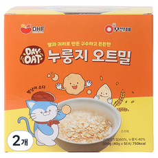 오쌀미 데이오트 누룽지 오트밀 4p, 800g, 2개