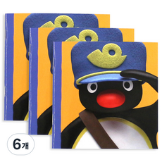 Flyingwhales Pingu 迷你筆記本, 郵差, 6個, 1張