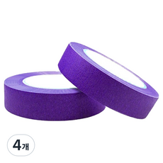 DGRM 대용량 칼라 종이 마스킹 테이프 20mm x 30m, 보라, 4개