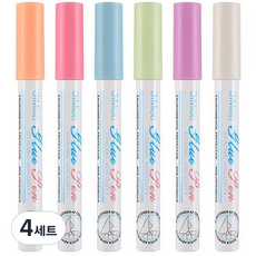 東亞PMS JIMIAO 膠水筆 6色套組, 4套, 混合色