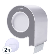 MONACO OLIVE LIVING CAT 免鑽孔NINE衛生紙架, 混合顏色, 2個