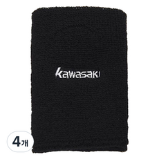 kawasaki 川崎 羽球護腕 1層, 黑色, 4個