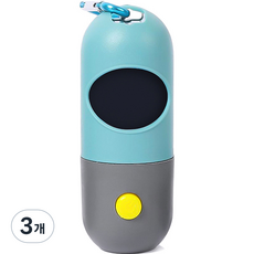 펫투비 LED 손전등 배변봉투 케이스, 블루, 1개입, 3개