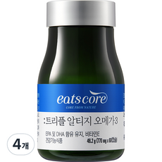 eats core rTG Omega-3魚油軟膠囊, 46.2g, 4罐