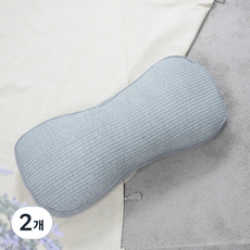 Sarang Yegam 防滑圓形蕎麥枕頭, 灰色, 2個