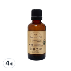 퓨어스 유기농 씨더우드, 50ml, 4개