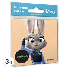 Zootopia 動物方城市 Puzzle Life 迪士尼 茱蒂 磁性拼圖 D919, 3個, 9件