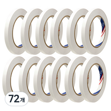BUKWANG KOREA CHEMICALS 文具用雙面膠帶 10mm x 30m, 72個, 透明