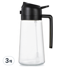 헬로키친 2in1 오일 스프레이 블랙, 3개, 470ml