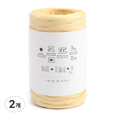 BrandYan 當紅紙線 編織線, 2個, 02 奶油色