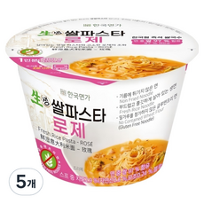 한국면가 생쌀파스타 로제, 5개, 200g