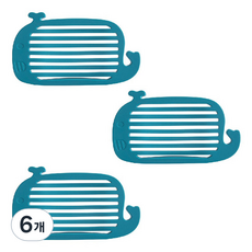 Dahaeyu Dining 可愛矽膠肥皂收納盒 鯨魚造型, 48g, 6個