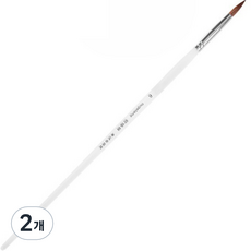 Dasababa油畫圓形壓克力筆刷, 6號, 2個