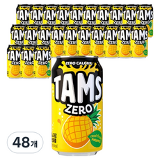 탐스제로 파인애플 탄산음료, 355ml, 48개
