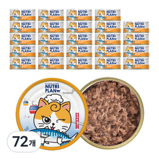 동원뉴트리플랜 고양이 간식캔, 참치와 고등어, 90g, 72개