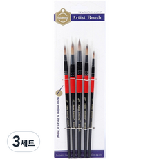 시토닉 수채화 뾰족붓 세트, 5종, 3세트