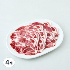 파머스팩 제주돼지 얇은 목심 구이용 샤브용 (냉장), 4개, 400g