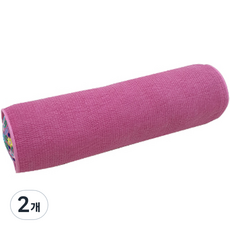 HINOKI ART 頂級扁柏方塊型顆粒刺繡枕, 緋紅色, 2個