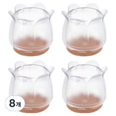 코텍스 가구발커버, 투명 + 브라운, 8개